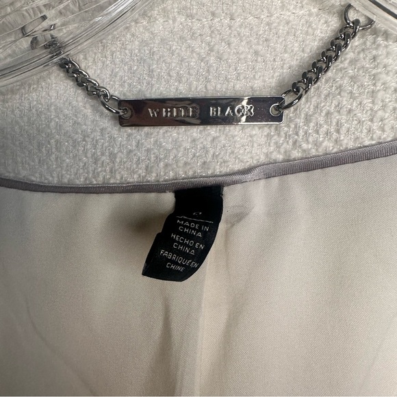 White House Black Market Tweet White Blazer Size 0 - Picture 2 of 6